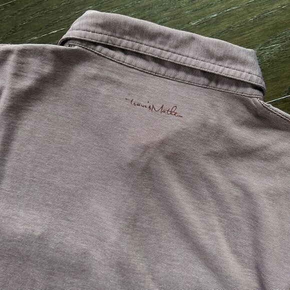 Travis Mathew Polo Shirt Men's XL Maroon Golf Performance - Picture 8 of 8